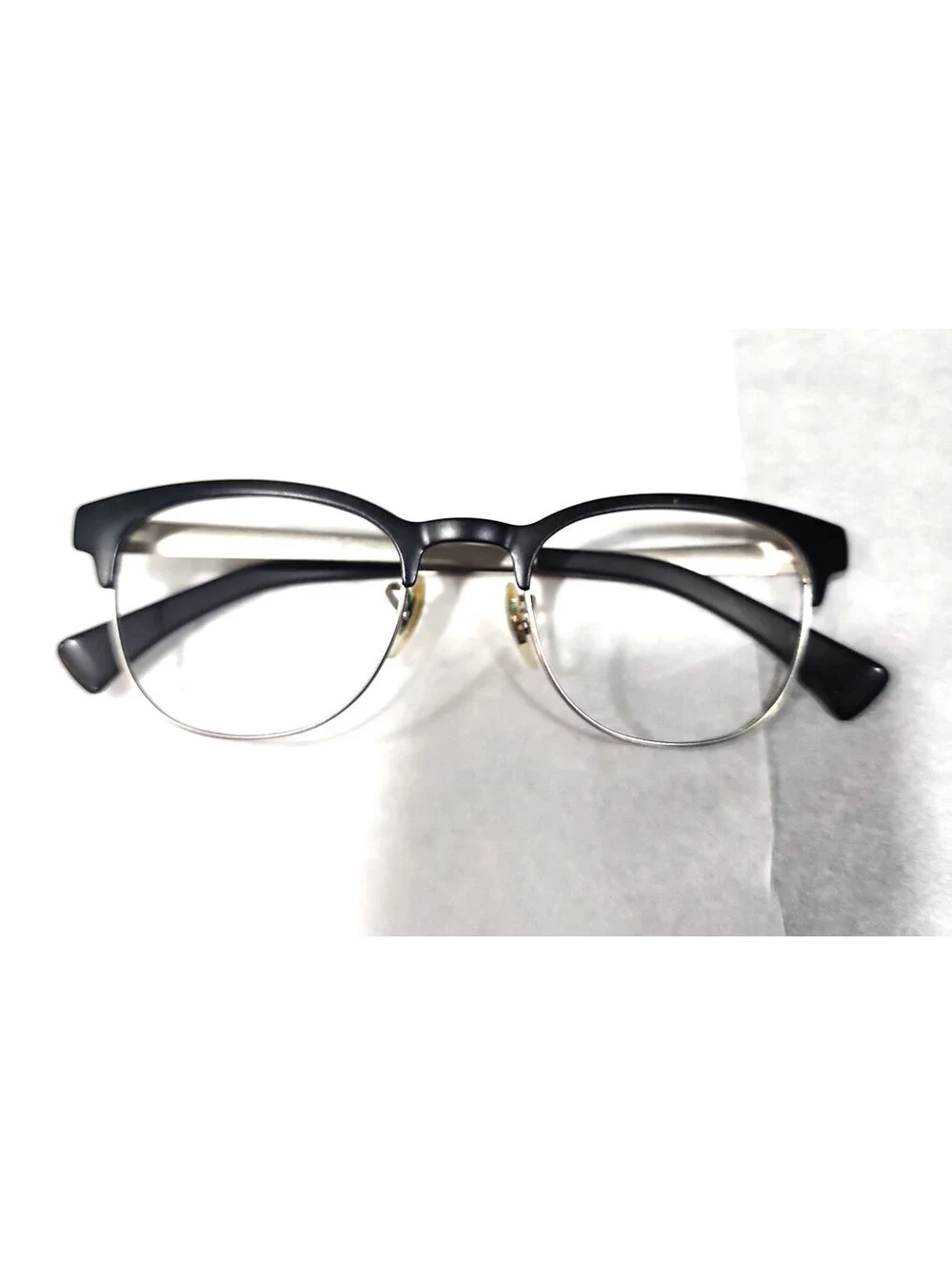 Ray Ban RB6317 2832 Black Silver Metal Round Eyeglasses 49-20 140
